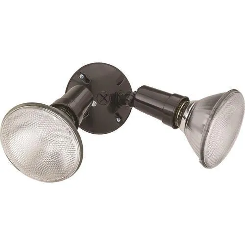 Lithonia Lighting 3.25-in 2-Head Incandescent Bronze Switch-Controlled Flood Light, photo 5 of 5