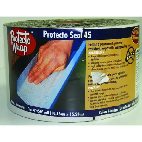 Wrap Protecto Seal 45 Window & Door Flashing Silver 9 in × 50 ft 45 mil