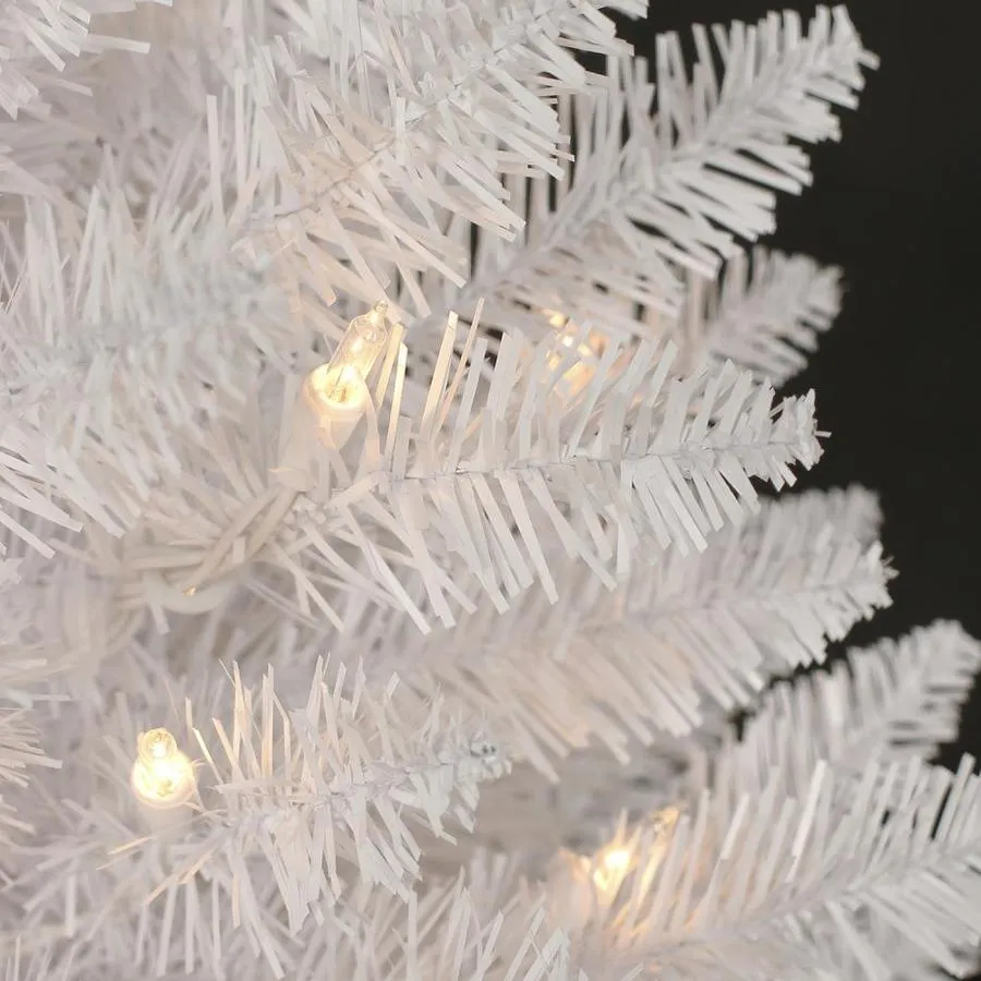 Holiday Living Pre-Lit Slim White Artificial Christmas Tree with 35 Constant White Clear Incandescent Lights, photo 2 of 3