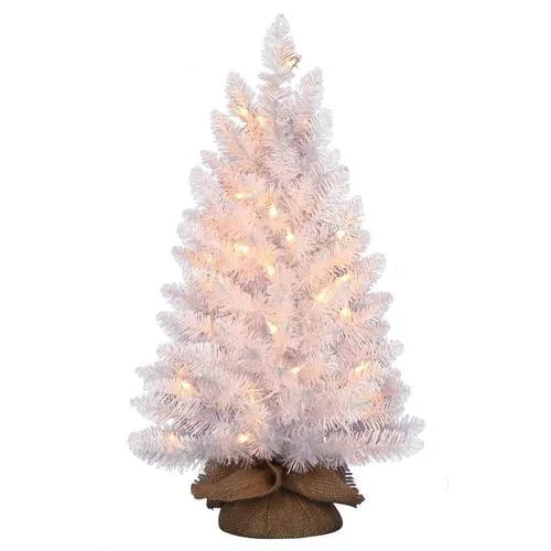 Holiday Living Pre-Lit Slim White Artificial Christmas Tree with 35 Constant White Clear Incandescent Lights, photo 3 of 3