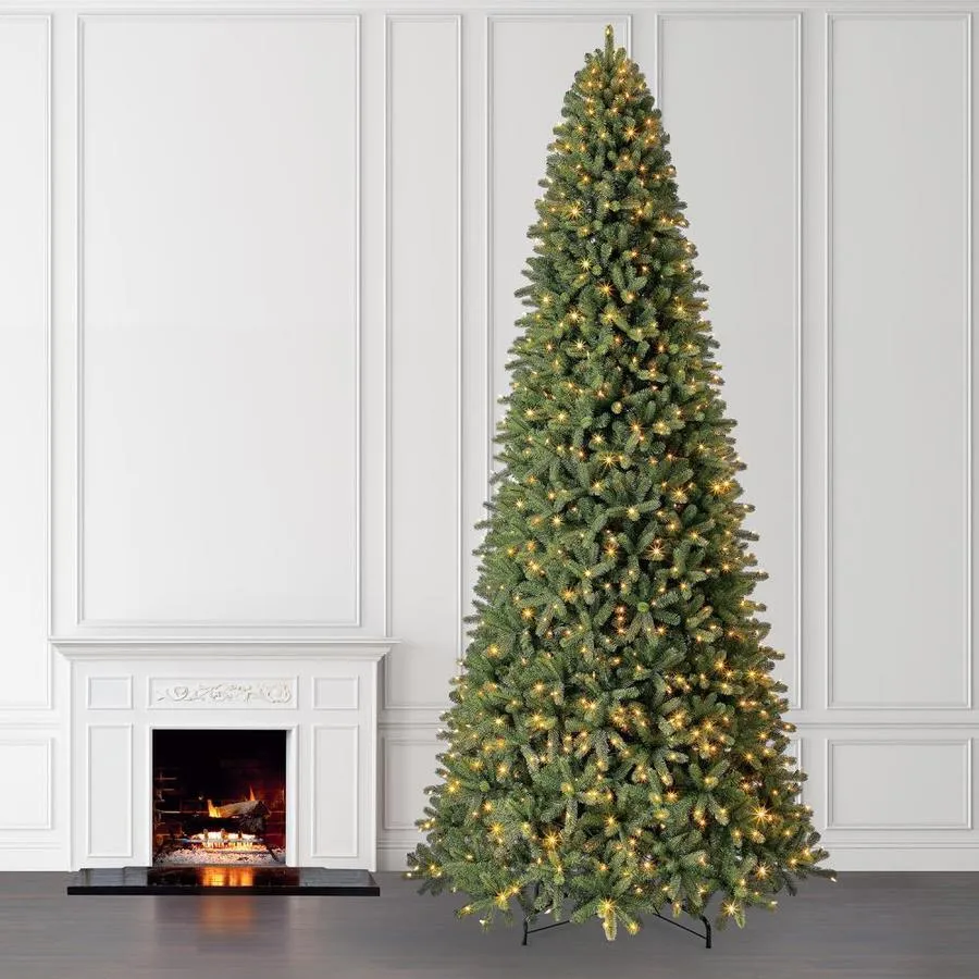 Holiday Living 12-ft Douglas Fir Pre-Lit Traditional Artificial Christmas Tree with 1200 Color Changing Color Changing LED Lights, photo 5 of 16