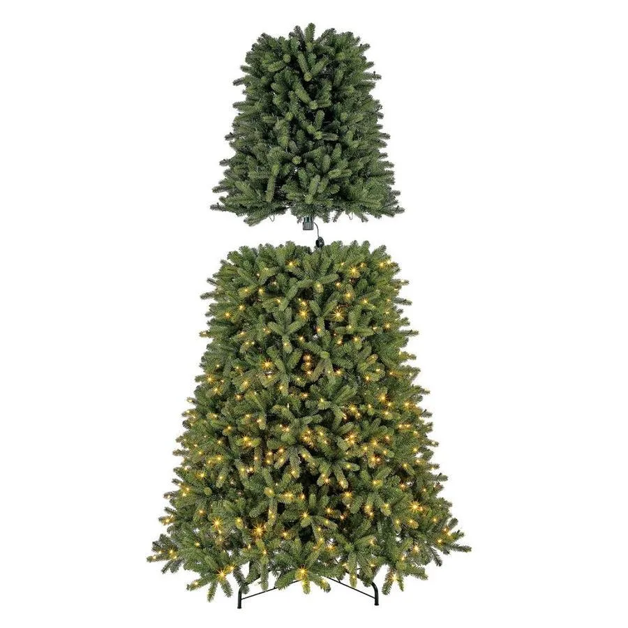 Holiday Living 12-ft Douglas Fir Pre-Lit Traditional Artificial Christmas Tree with 1200 Color Changing Color Changing LED Lights, photo 9 of 16