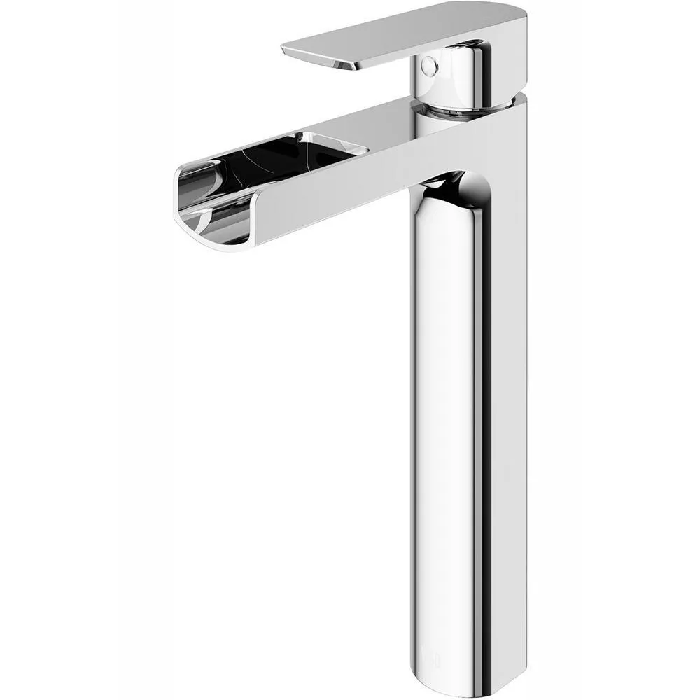 Amada Single Hole Single-Handle Vessel Bathroom Faucet in Matte Black, photo 3 of 5