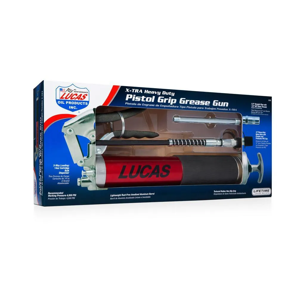 Lucas Oil Heavy Duty Pistol Grip Aluminum Grease Gun, photo 3 of 3