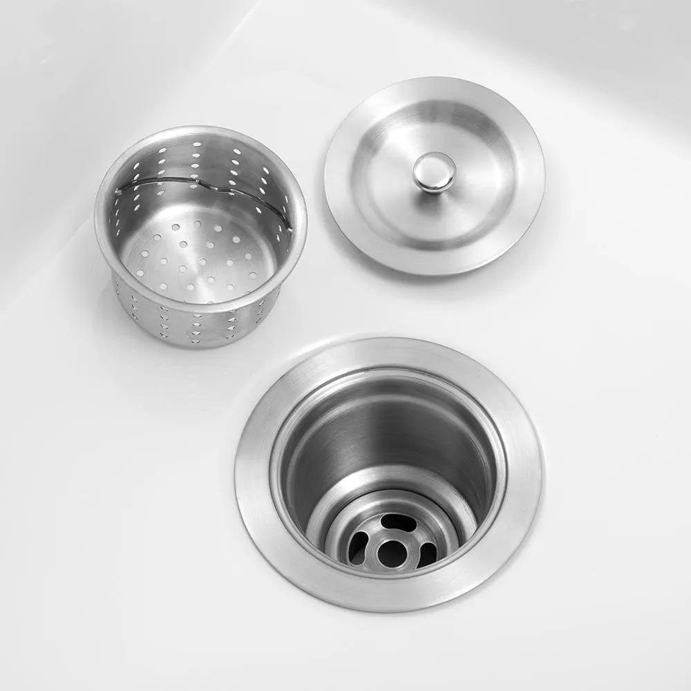 Fireclay 33 in. 50/50 Double Bowl Farmhouse/ Apron-Front Porcelain Ceramic Kitchen Sink in White, photo 6 of 8