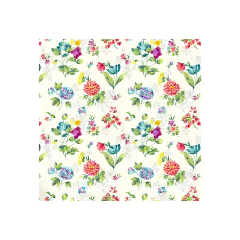 Peel and Stick Wallpaper, Blooming Bouquet, 18 in × 18.86 ft