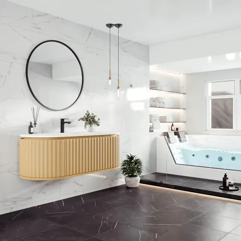 Haven 48" Wall-Mount Vanity with Integrated Solid Surface Sink