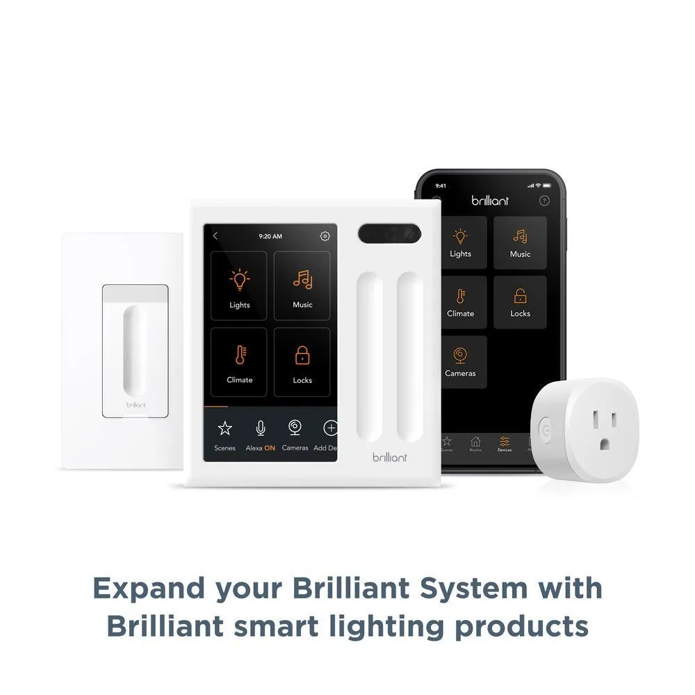 Brilliant Smart Home Control (2-Switch Panel) for Amazon Alexa, Google Assistant, Apple HomeKit, Ring, Sonos and More, photo 13 of 17