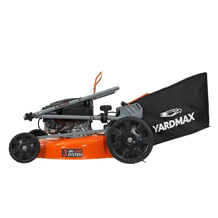 YARDMAX 21 in. 170cc OHV Walk Behind Gas Push Mower 3-in-1 Mulch, Side Discharge, and Rear Bag, photo 3 of 8