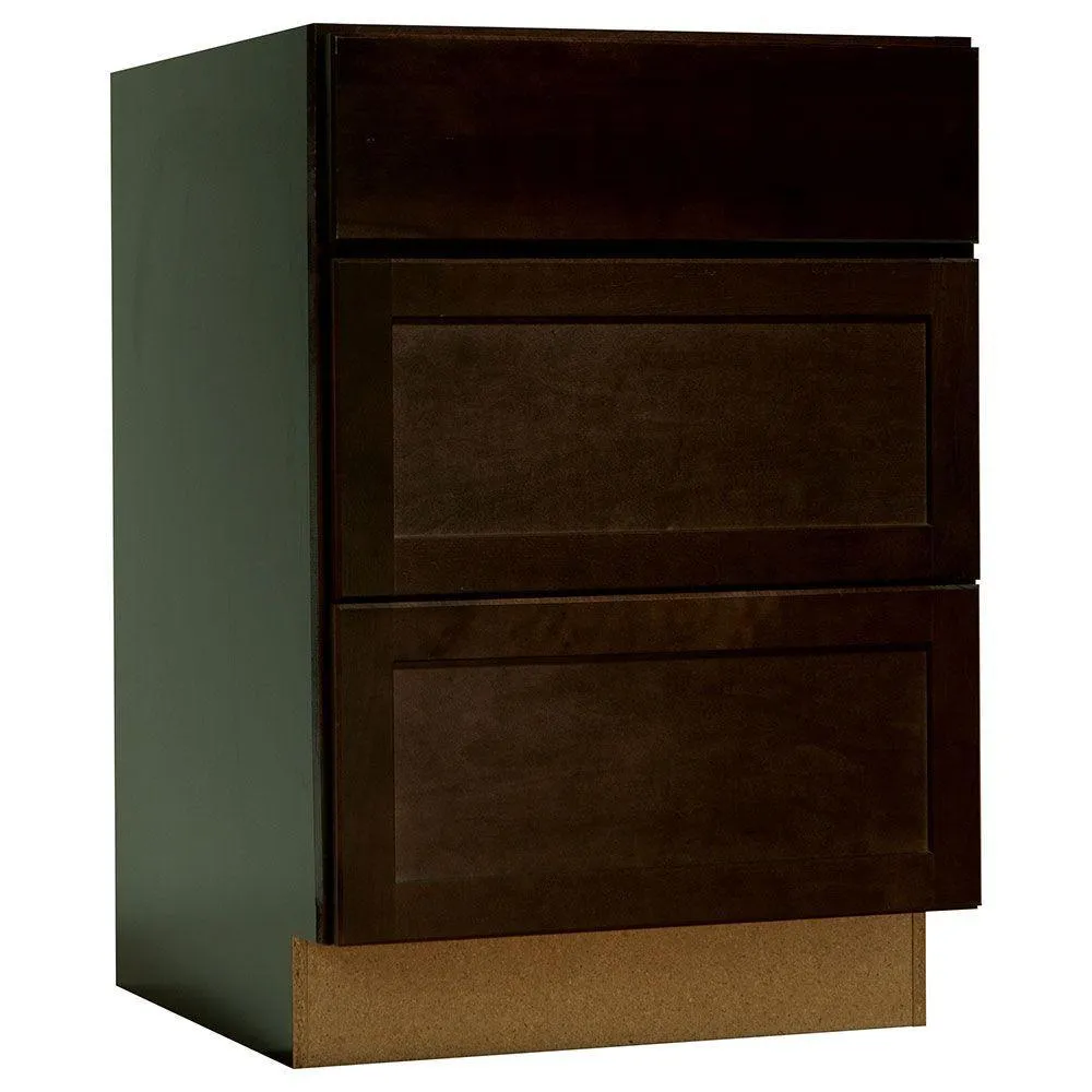 Shaker Assembled 18x34.5x24 in. Drawer Base Kitchen Cabinet with Ball-Bearing Drawer Glides in Satin White, photo 17 of 20