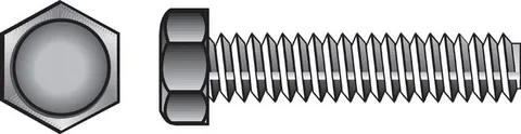 5/16 × 4 in Zinc-Plated Hex Tap Bolts (50-Pack)