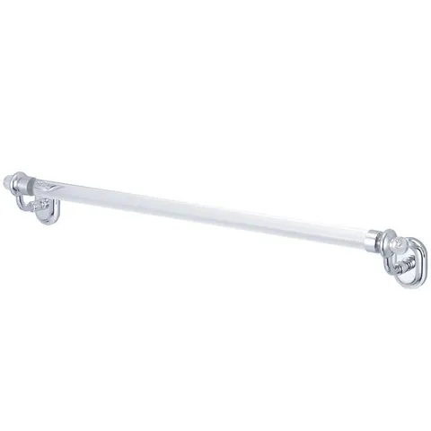 Glass Series 24 in. Towel Bar in Triple Plated Chrome