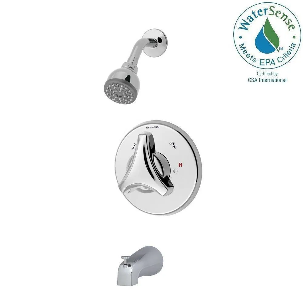 Symmons Origins Temptrol Single-Handle 1-Spray Tub and Shower Faucet in Chrome (Valve Included), photo 6 of 6
