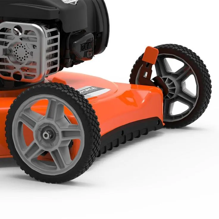 YARD FORCE 20 in. 125 cc 450e Series Briggs and Stratton Gas Walk Behind Push Mower with Side-Discharge Cutting System, photo 6 of 6