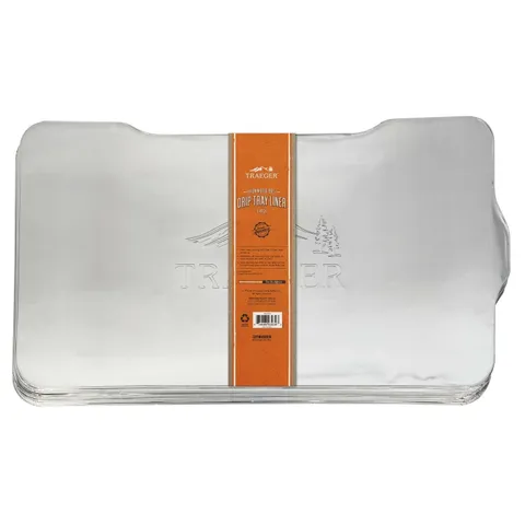 Traeger Aluminum Drip Tray Liner For Ironwood 885 14.75 in long · 28.75 in wide 5 pk