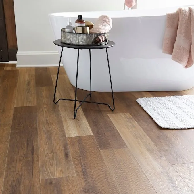 Style Selections Hickory Medley 12-mm T x 6-in W x 50-in L Water Resistant Wood Plank Laminate Flooring (17.07-sq ft / Carton), photo 7 of 7