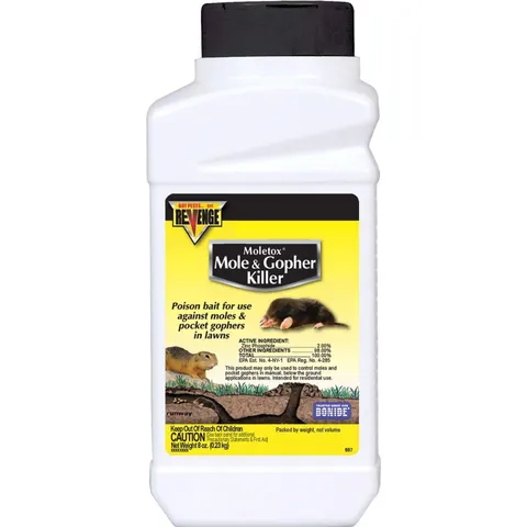 Moletox II Mole & Gopher Killer Toxic Bait Granules, 8 oz