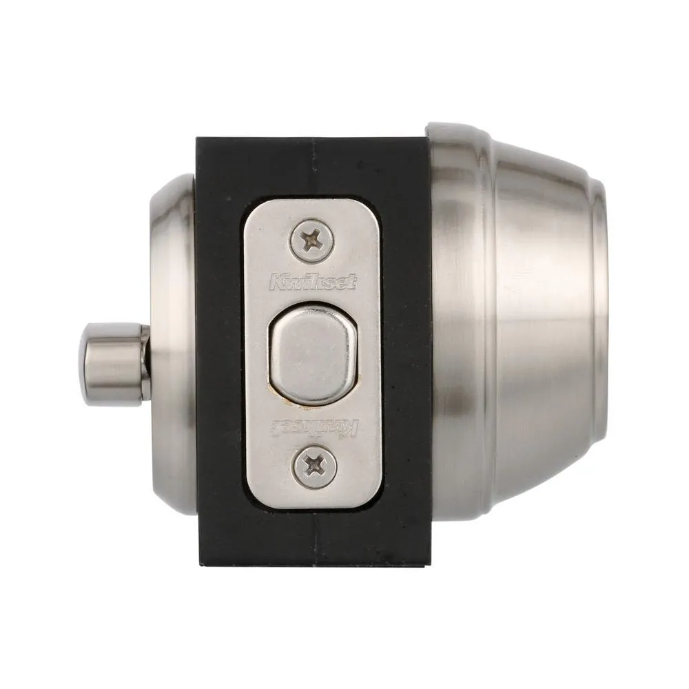 Kwikset 816 Series Satin Nickel Single Cylinder Key Control Deadbolt featuring SmartKey Security, photo 3 of 14