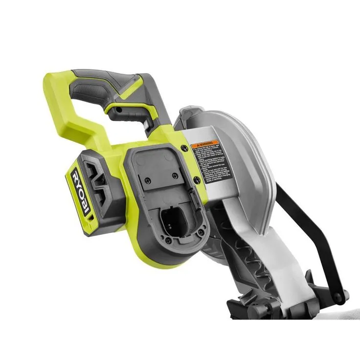 RYOBI ONE+ 18V Cordless 7-1/4 in. Miter Saw with (2) 3.0 ONE+ 18V LITHIUM+ HP Batteries and Dual Chemistry Charger, photo 4 of 6