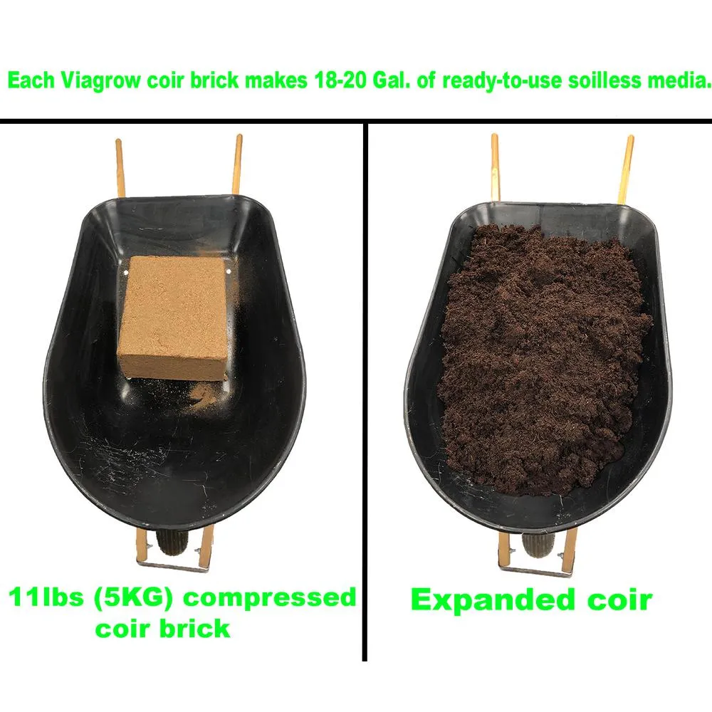 Viagrow 11 lb. (5KG) Coconut Coir Block of Soilless Media, photo 3 of 10
