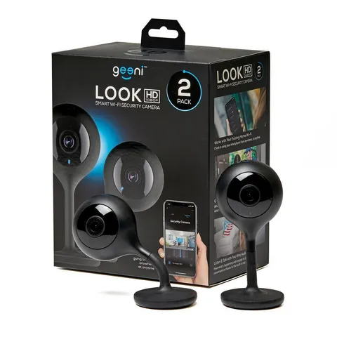 LOOK 1080p HD Smart Wi-Fi Security Camera System with Night Vision Motion Detection 2-Way Audio No Hub Required