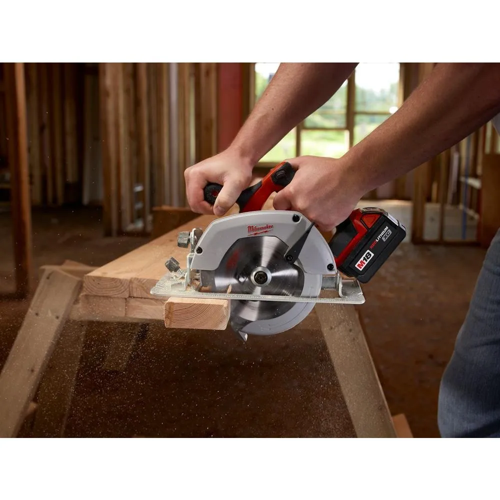 M18 18-Volt Lithium-Ion Cordless 6-1/2 in. Circular Saw W/ M18 Starter Kit (1) 5.0Ah Battery & Charger, photo 9 of 13