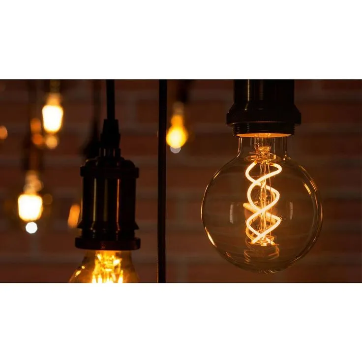 Feit Electric 40-Watt Equivalent G25 Dimmable Clear Glass Vintage Edison LED Light Bulb with Spiral Filament Warm White (1-Bulb), photo 4 of 8