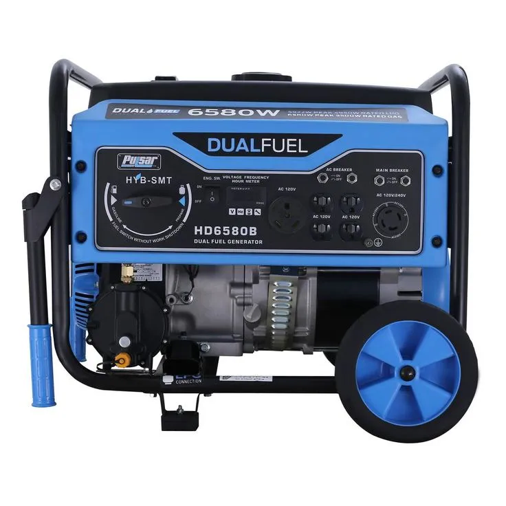 Pulsar 6,580/5,500-Watt Dual Fuel Gasoline/Propane Powered Recoil Start Portable Generator with CARB Compliant 274 cc Engine, photo 4 of 10