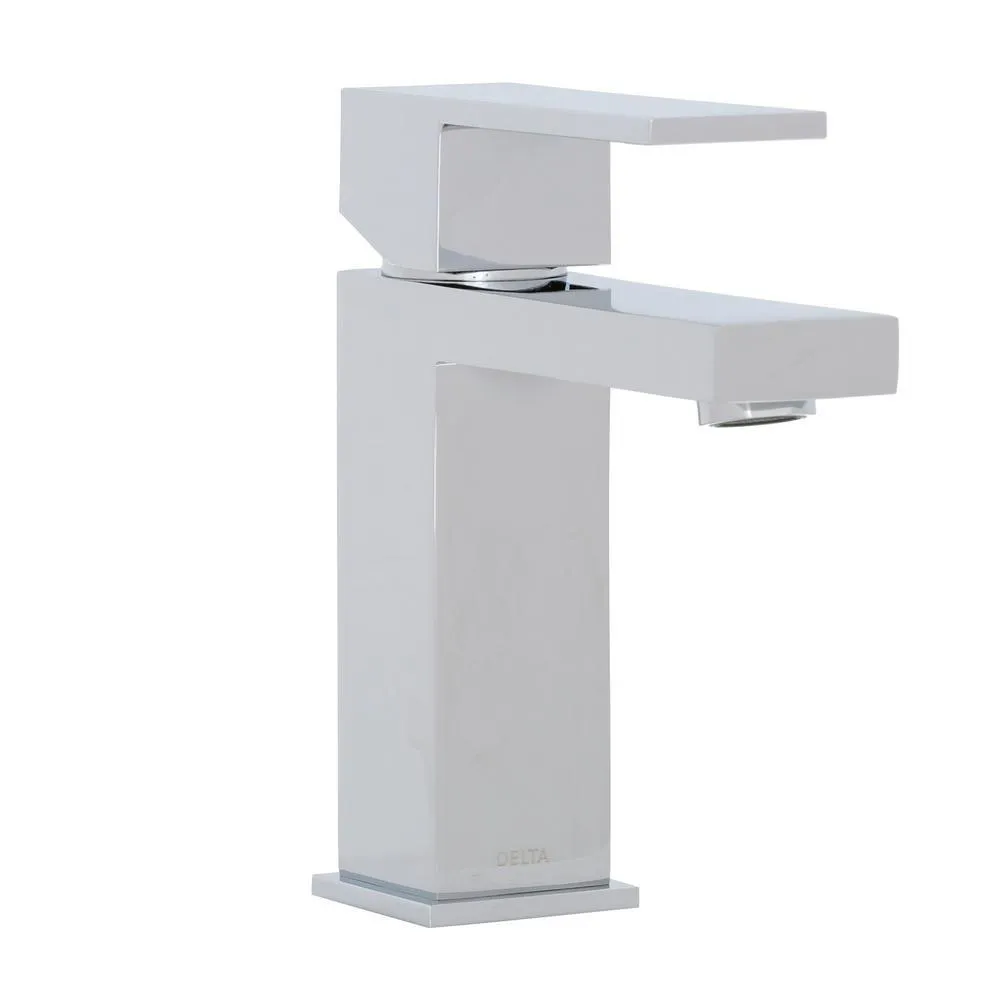 Modern Single Hole Single-Handle Bathroom Faucet in Chrome, photo 3 of 7