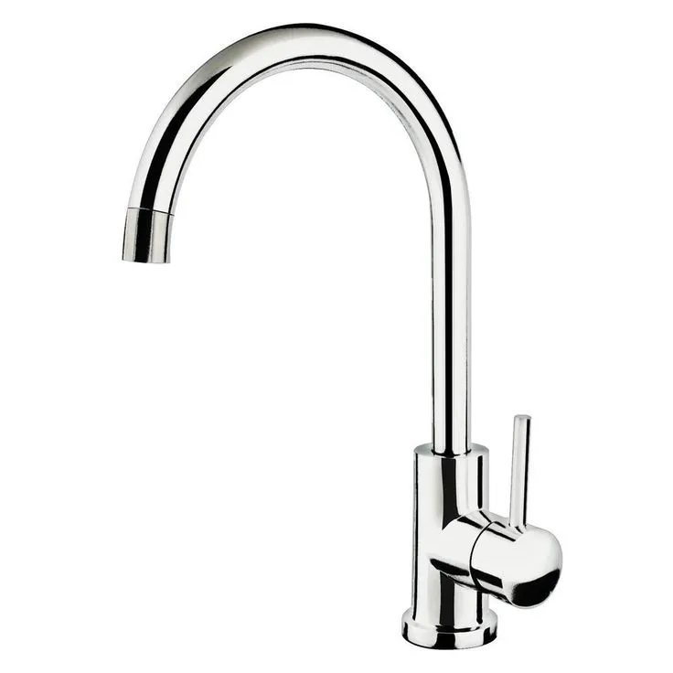 All-in-One Undermount Stainless Steel 15 in. Single Bowl Bar Sink with Polished Chrome Gooseneck Kitchen Faucet, photo 5 of 5