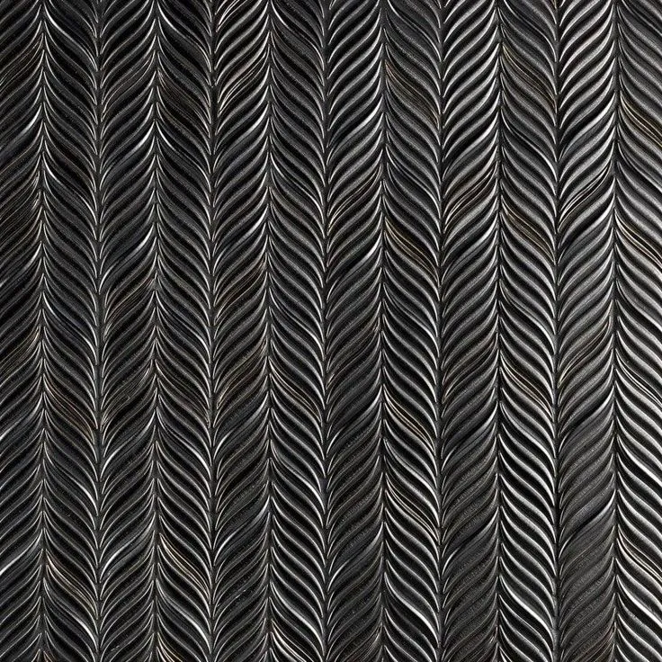 Bond Tile Divine Alula Gunmetal 10 in. x 12 in. Glazed Ceramic Mosaic Tile (0.85 Sq. Ft.), photo 2 of 6