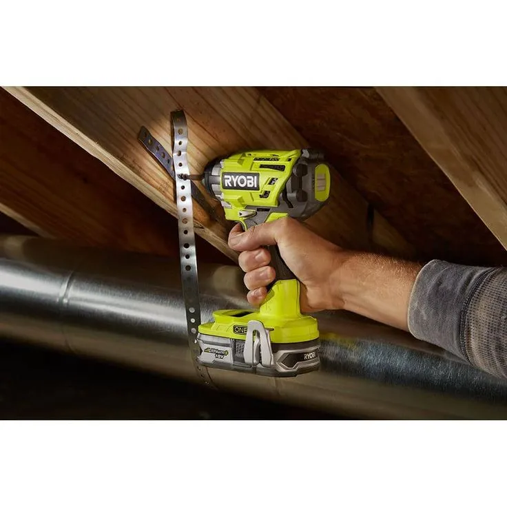 RYOBI 18-Volt ONE+ Cordless Brushless 3-Speed 1/4 in. Hex Impact Driver with Belt Clip with 2.0 Ah Battery and Charger Kit, photo 6 of 8