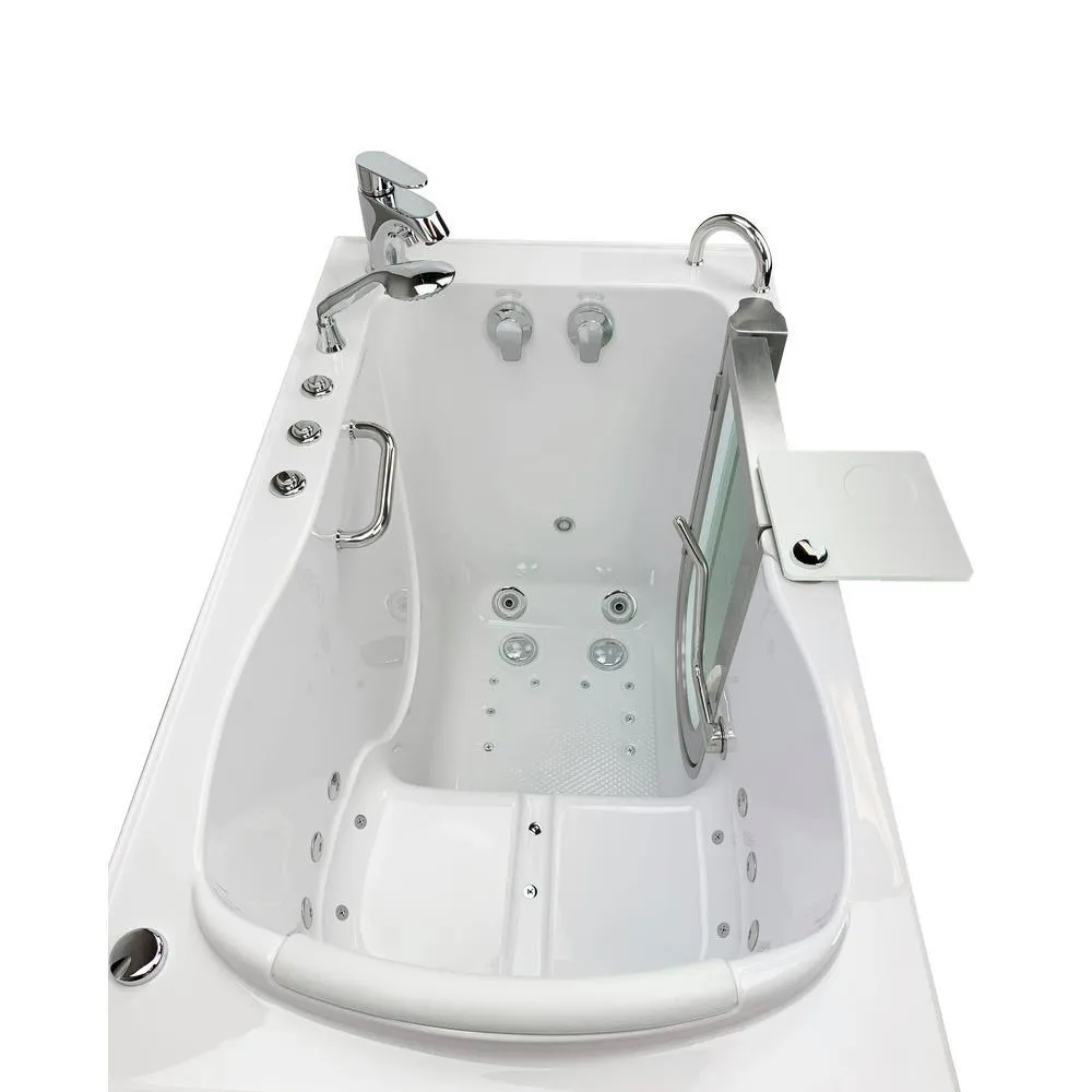 Ella Royal 52 in. Acrylic Walk-In Air Bath and Whirlpool Bathtub in White, RH Door, Fast Fill Faucet, Heated Seat, Dual Drain, photo 6 of 11