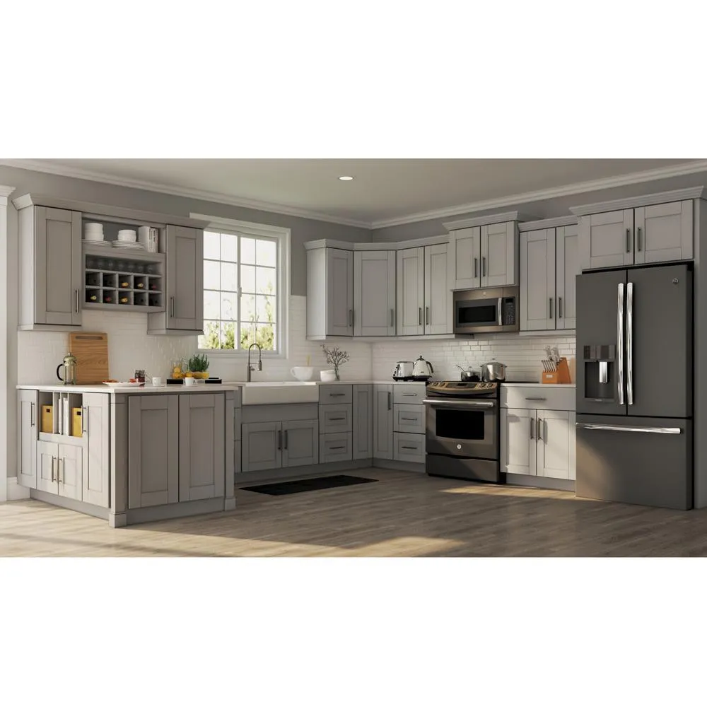 Shaker Assembled 30x18x12 in. Wall Flex Kitchen Cabinet with Shelves and Dividers in Dove Gray, photo 11 of 19