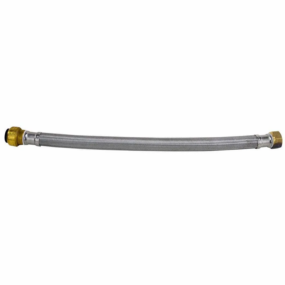 3/4 in. Push-To-Connect x 3/4 in. Female Pipe Thread x 24 in. Braided Stainless Steel Water Heater Connector, photo 5 of 7