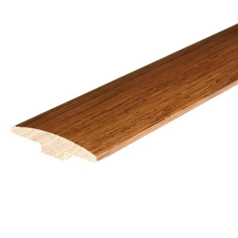 Oxford Brown 0.46 in thick · 2 in wide · 78 in long Solid Wood Floor T-moulding