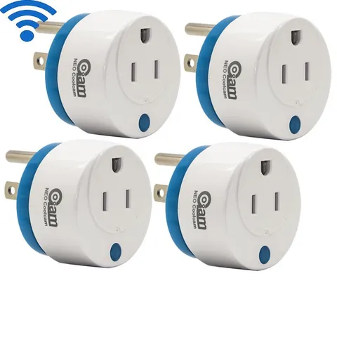 Mini Round Wi-Fi Smart Plug Works with Alexa and Google Home for Voice Control Save Energy