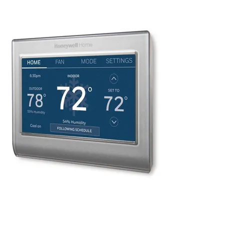 Wi-Fi Smart Color 7-Day Programmable Smart Thermostat with Color-Changing Touchscreen Display