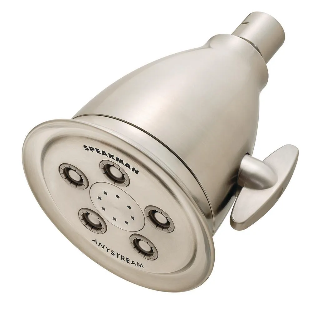 3-Spray 4.1 in. Single Wall MountHigh Pressure Fixed Adjustable Shower Head in Polished Chrome, photo 12 of 14