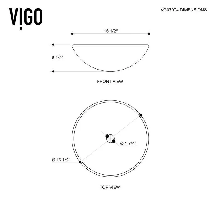 VIGO Clear Crystalline Handmade Countertop Glass Round Vessel Bathroom Sink in Iridescent, photo 7 of 10