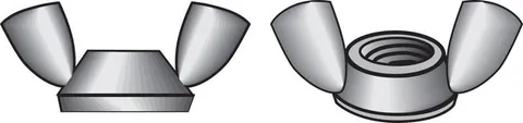 3/8 in. Zinc-Plated Steel SAE Wing Nut, 100-Pack