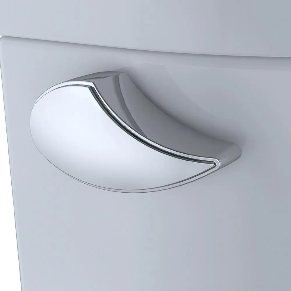 TOTO Entrada 2-Piece 1.28 GPF Single Flush Elongated Toilet in Cotton White, photo 8 of 10