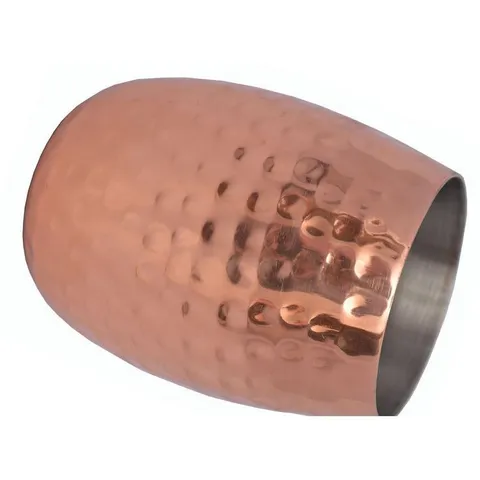 16 oz. Double Wall Hammered Copper Tumbler (4-Pack)