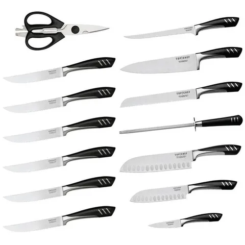 15-Piece Stainless Steel Knife Set