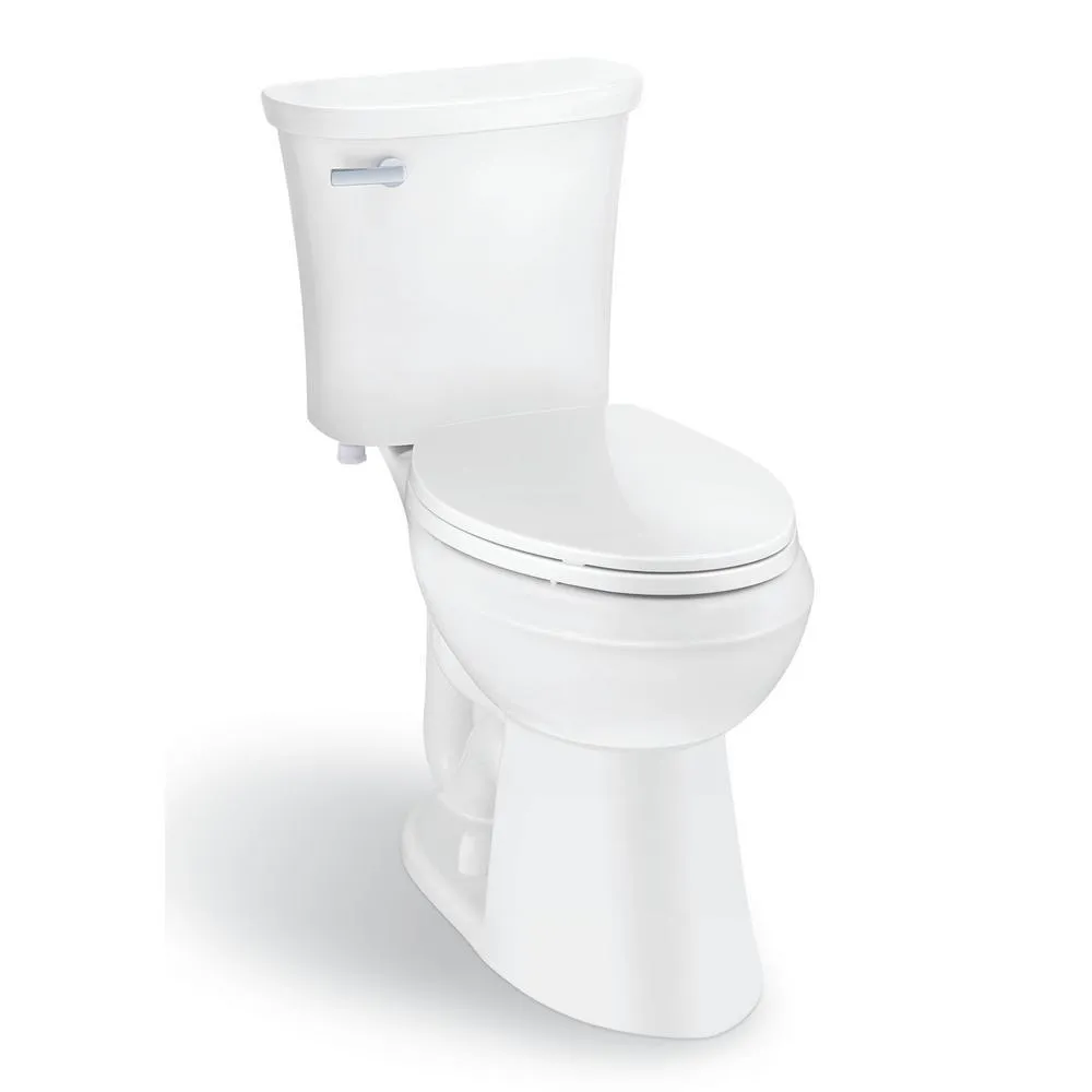 Power Flush 2-Piece 1.28 GPF Single Flush Elongated Toilet in White with Slow-Close Seat Included (3-Pack), photo 12 of 12