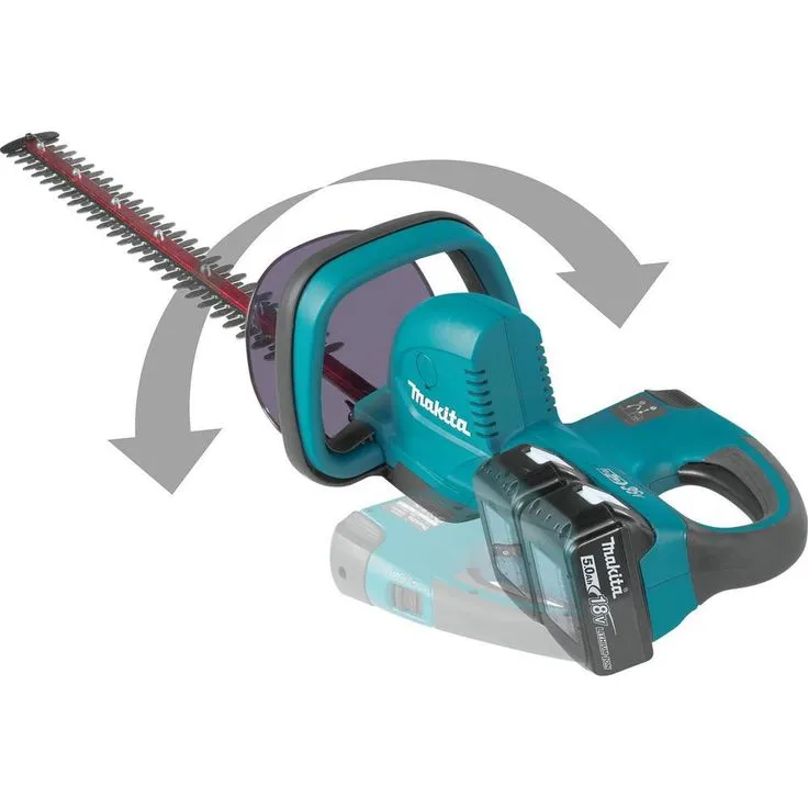 Makita 18-Volt X2 (36-Volt) LXT Lithium-Ion Cordless Hedge Trimmer Kit with Two 5.0 Ah Batteries and Charger, photo 3 of 9