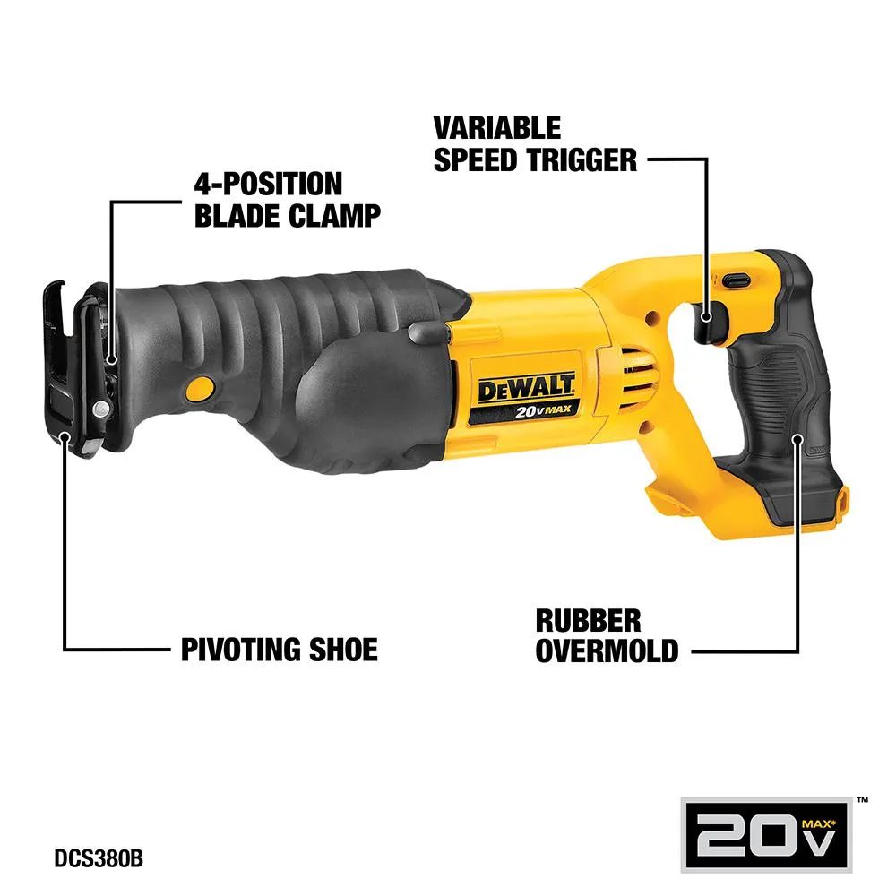 20-Volt MAX Lithium-Ion Cordless Combo Kit (6-Tool) with 2 Ahr Battery, 4 Ahr Battery, Charger and Bag, photo 8 of 14