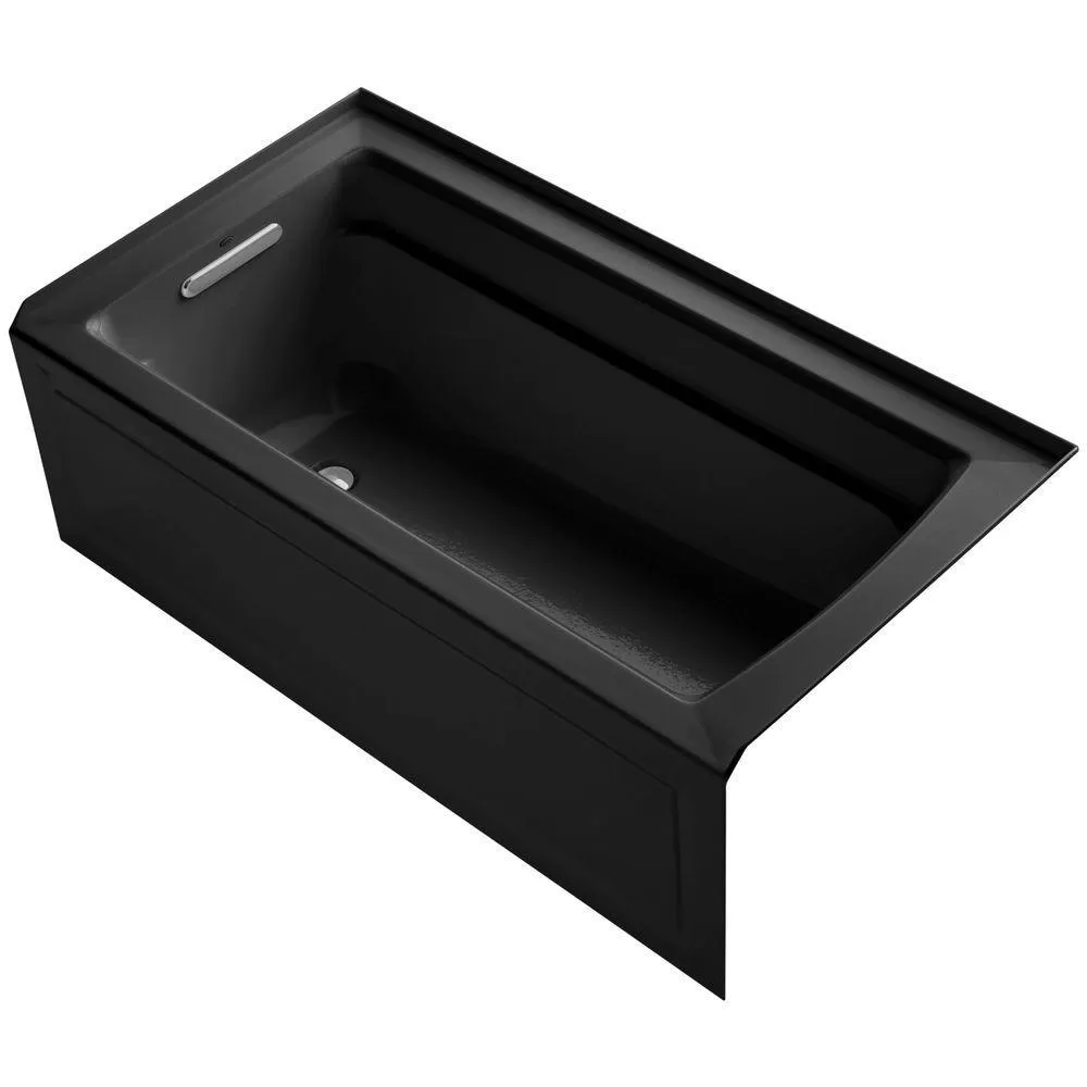 Archer 60 in. Right-Hand Drain Rectangular Alcove Bathtub in White, photo 10 of 18