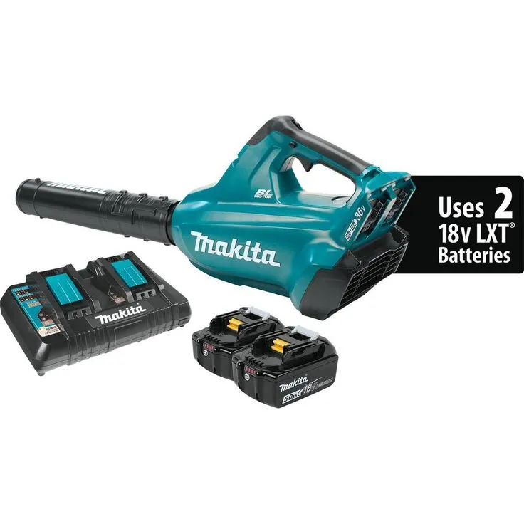 Makita 120 MPH 473 CFM 18-Volt X2 (36-Volt) LXT Lithium-Ion Brushless Cordless Blower Kit with 2 Batteries 5.0Ah and Charger, photo 8 of 10