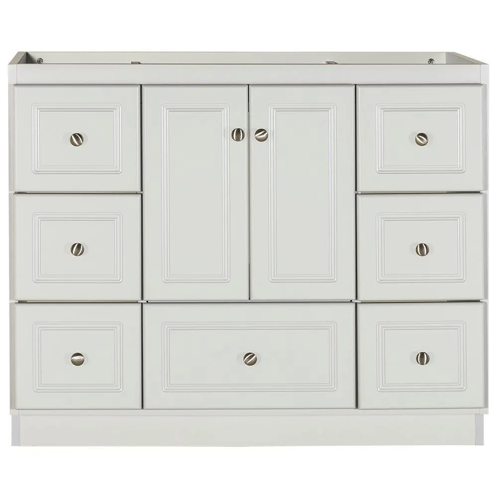 Ultraline 42 in. W x 21 in. D x 34.5 in. H Vanity Cabinet Only in Medium Alder, photo 33 of 45